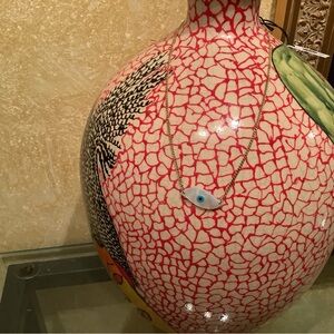 Oval Evil Eye Necklace